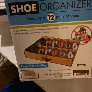 Shoe Organizer Under-Bed Storage - Brown